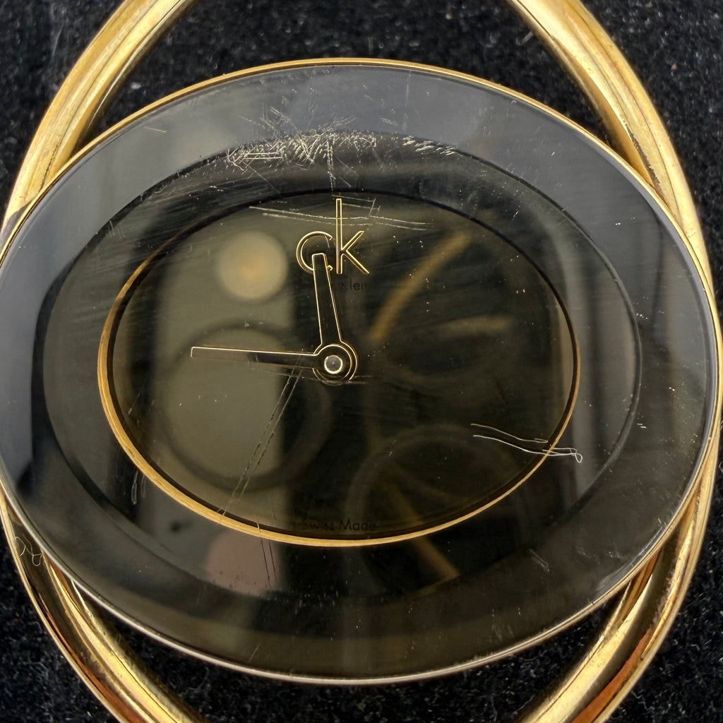 Calvin Klein CK K1A23301 Gold Bangle Ladies Swiss Watch (Fully Tested and working)- £25.00