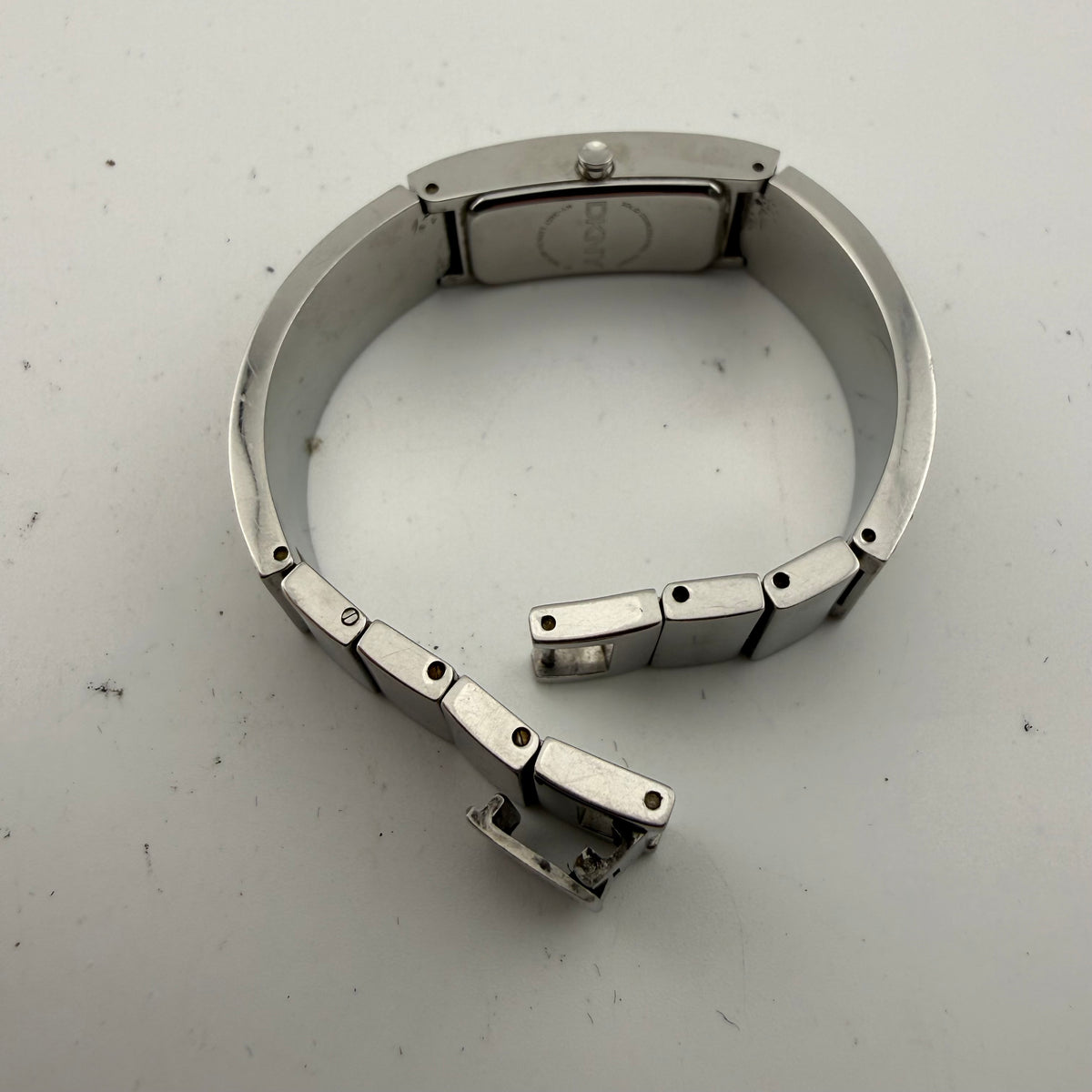 DKNY Ladies Silver Tone Crystal Set Bracelet Quartz Watch Fully Tested and Working- £35.00