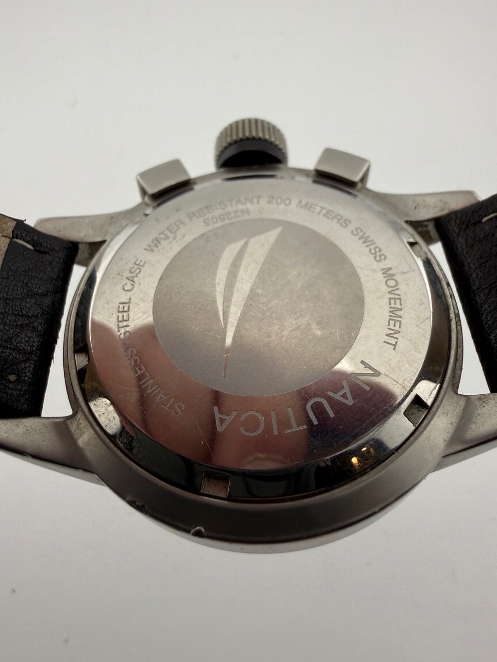 Nautica Swiss Movement 200M Chronograph White Dial Pilot Style Men’s Watch 54mm- £80.00