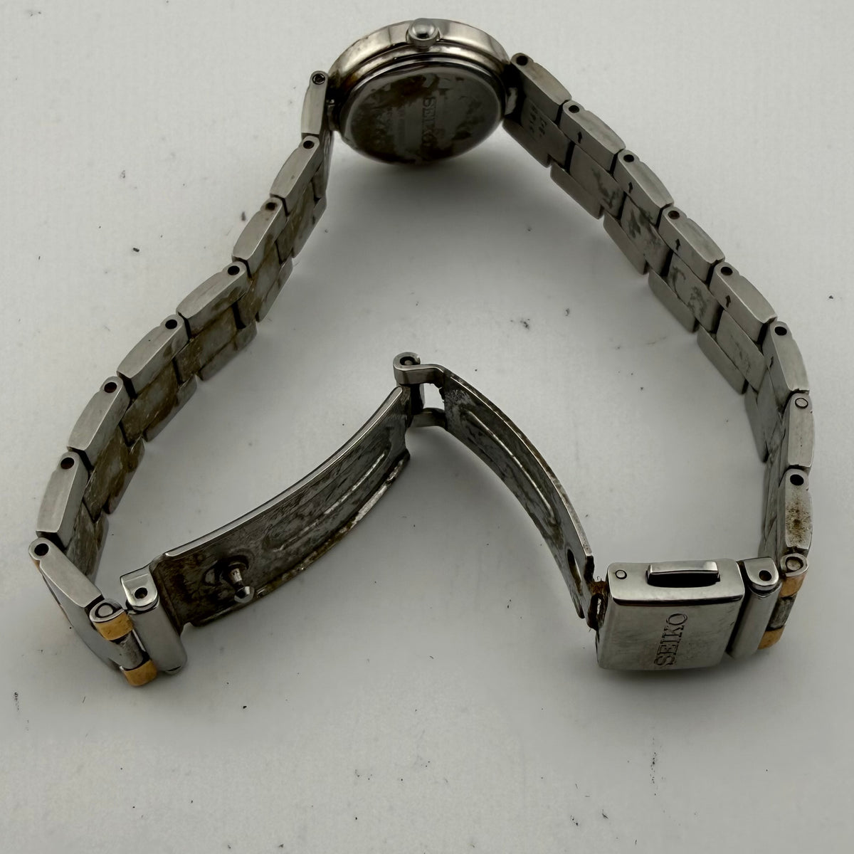 SEIKO Ladies 1N01-0AV0 Two Tone Quartz Watch (Fully Tested and Working)- £45.00