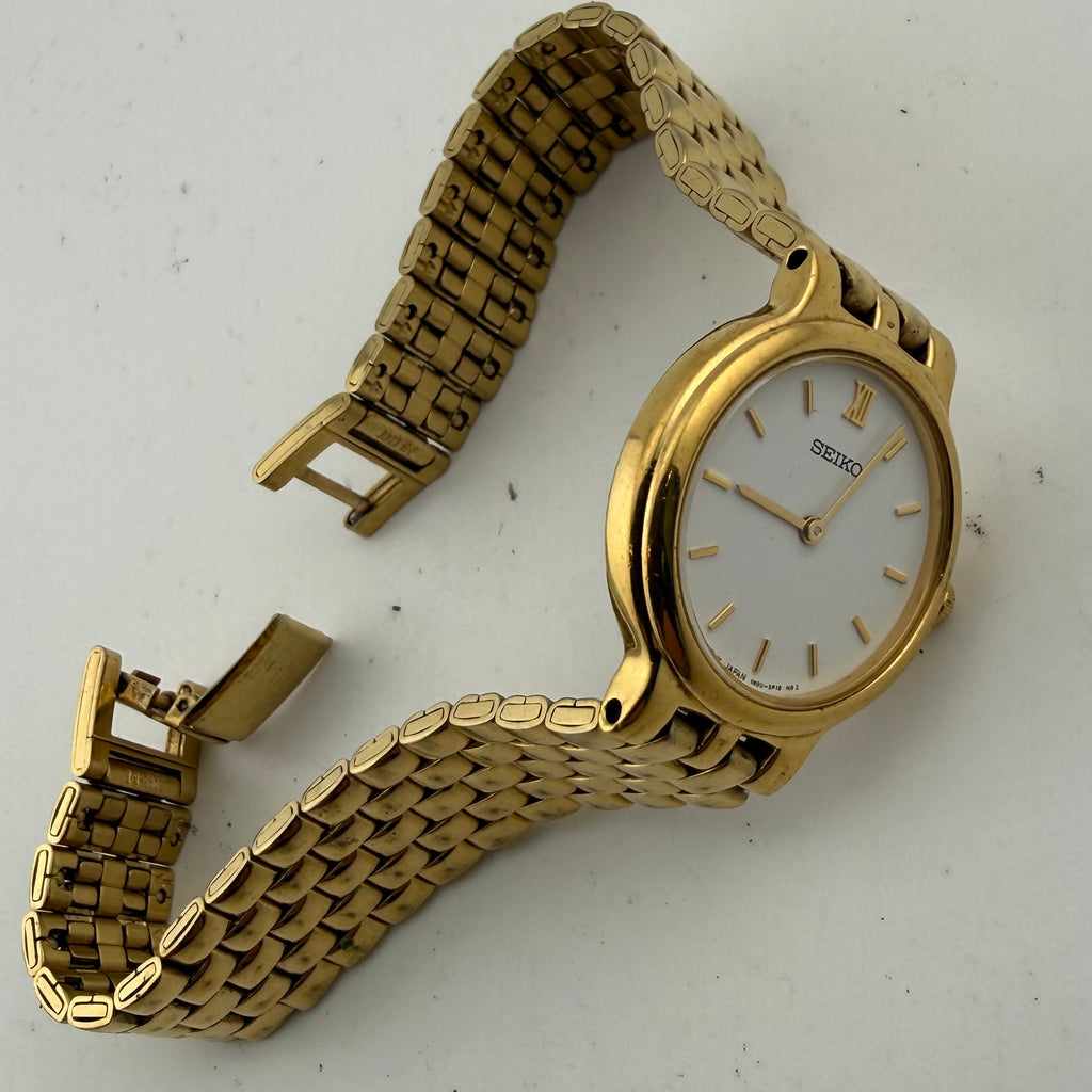 Seiko 1N00-1H90 Ladies Gold Tone Quartz Bracelet Watch Fully Tested and Working- £40.00