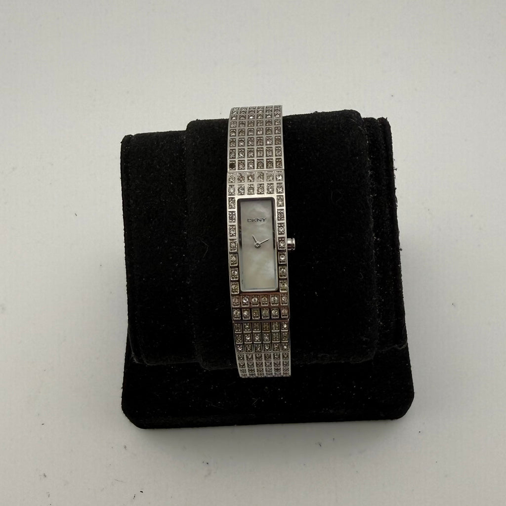DKNY NY3407 Ladies Crystal Bracelet Mother of Pearl Dial Watch 15mm (Fully Tested and working)- £25.00