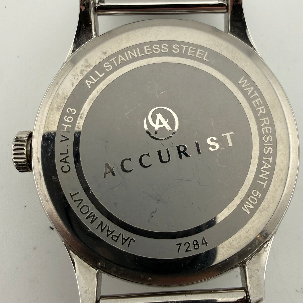 Accurist 7284 Mens Multifunction Silver Dial Mesh Bracelet Watch Fully Tested and Working- £40.00
