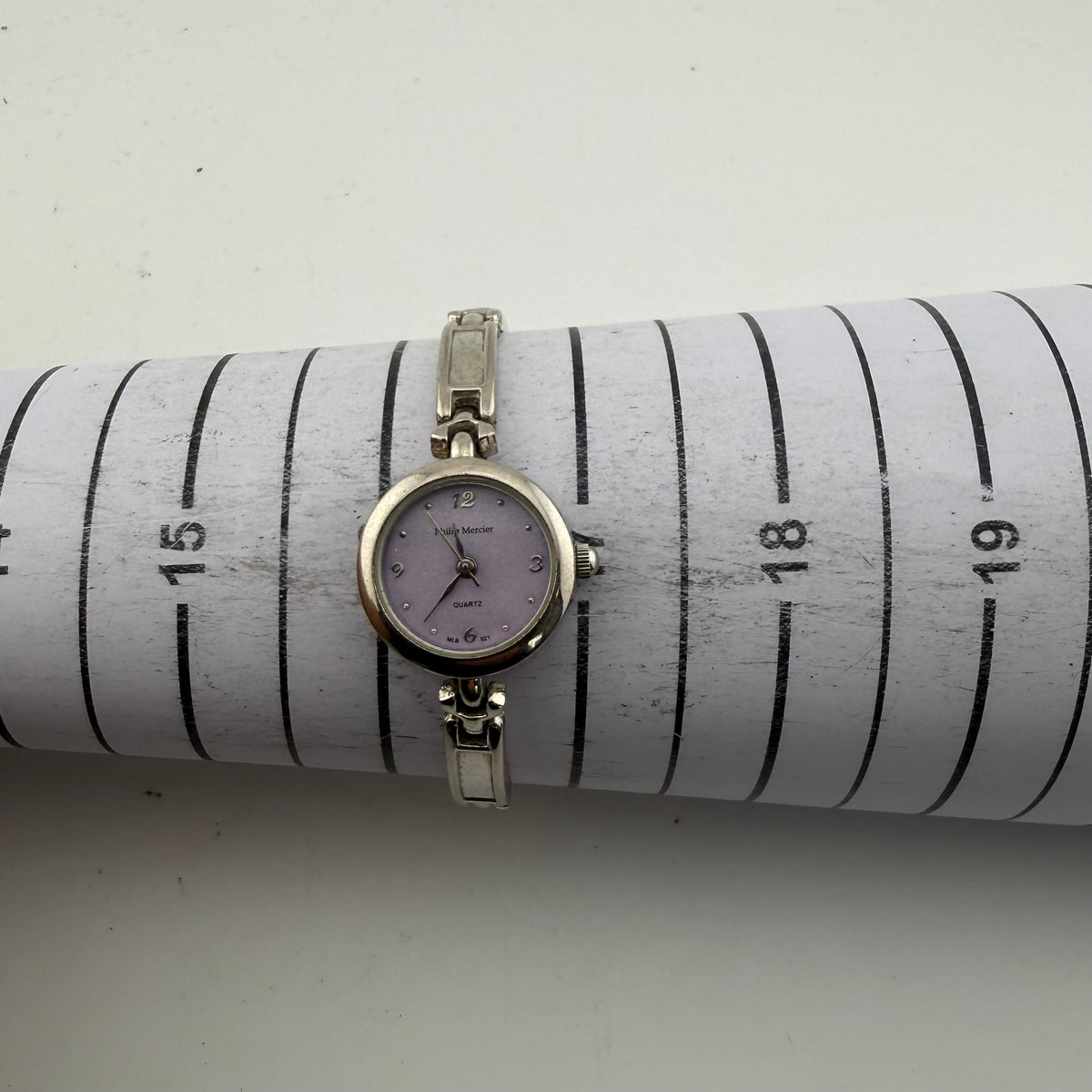 Philip Mercier CY-373X-CNL Ladies Purple Dial Quartz Bracelet Watch Fully Tested and Working- £15.00
