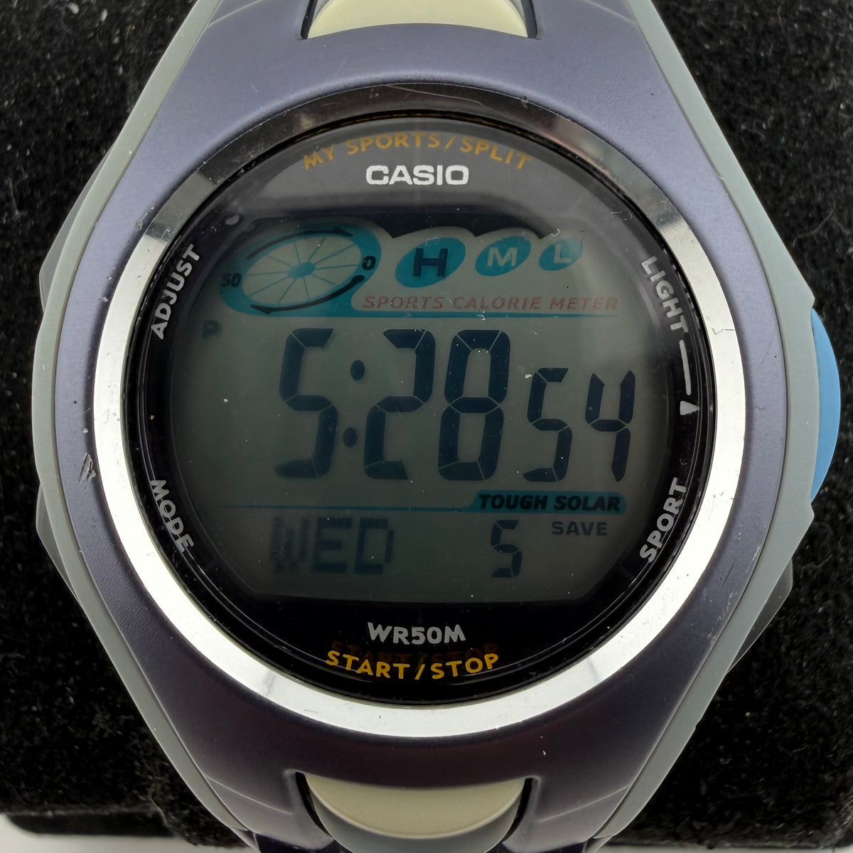 Casio STR-500 Tough Solar Sports Calorie Meter Digital Watch Module 2802 Fully Tested and Working