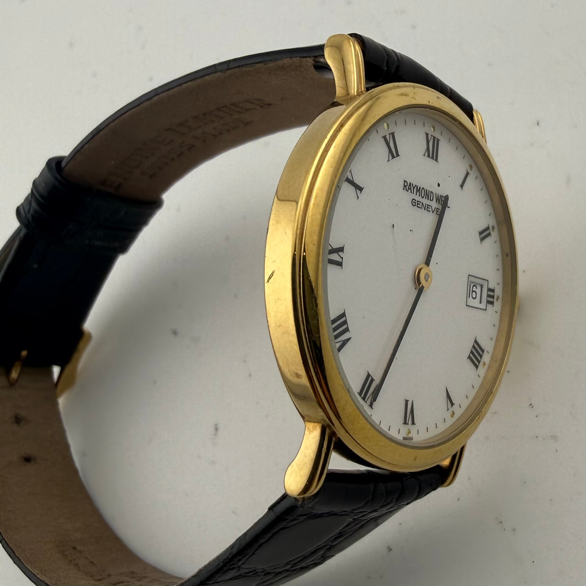 Raymond Weil Geneve 18K Gold Electroplated Swiss Gents Dress Watch Fully Tested and Working- £160.00
