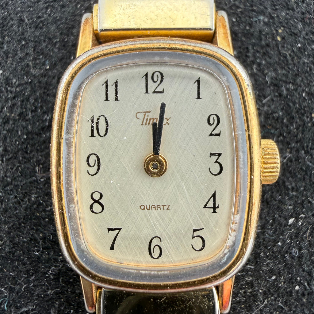 Vintage Timex T65 Ladies Gold Tone Quartz Watch Expansion Bracelet Fully Tested and Working- £10.00