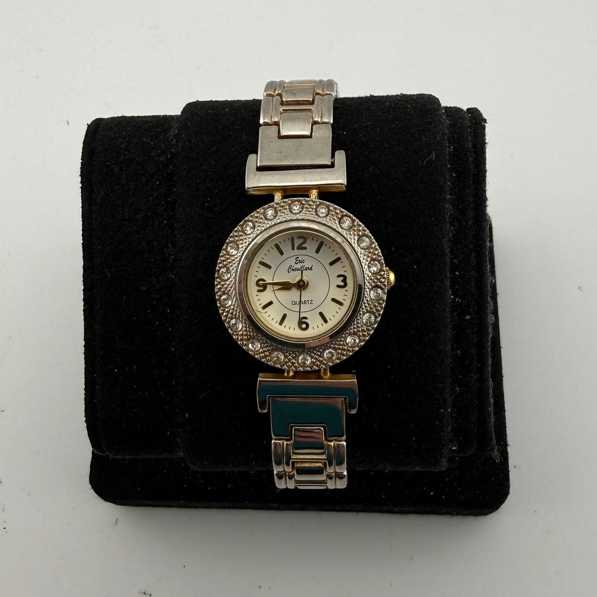 Eric Chevillard Ladies Crystal Set Quartz Bracelet Watch Fully Tested and Working- £18.00