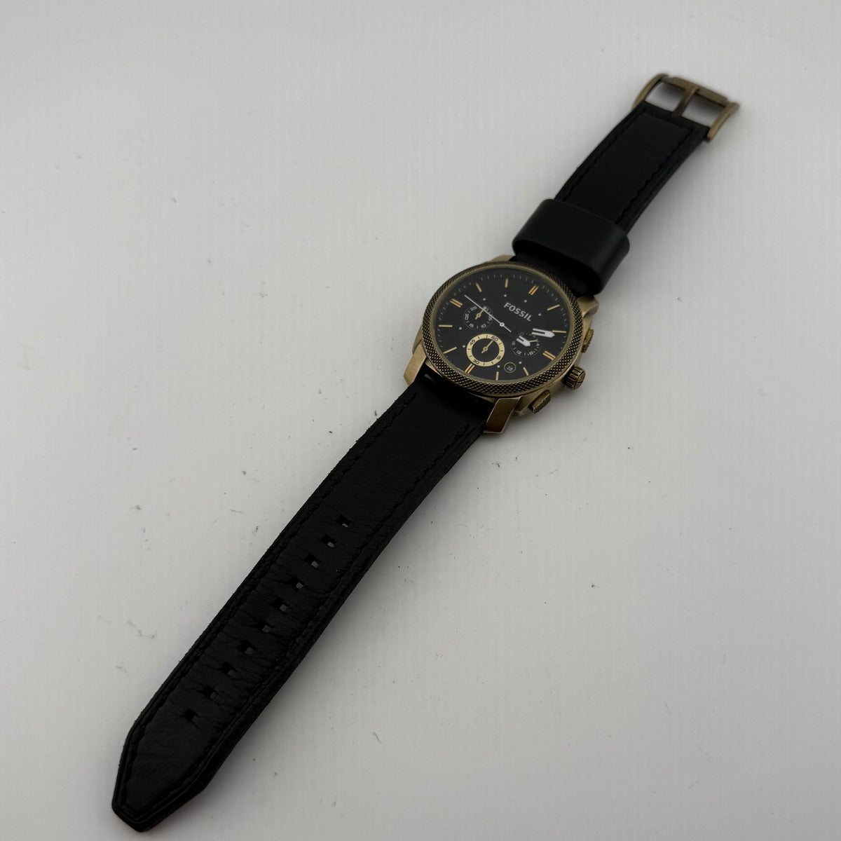 Fossil FS-4667 Mens Black Gold Tone Multifunction Watch Fully Tested and Working- £35.00