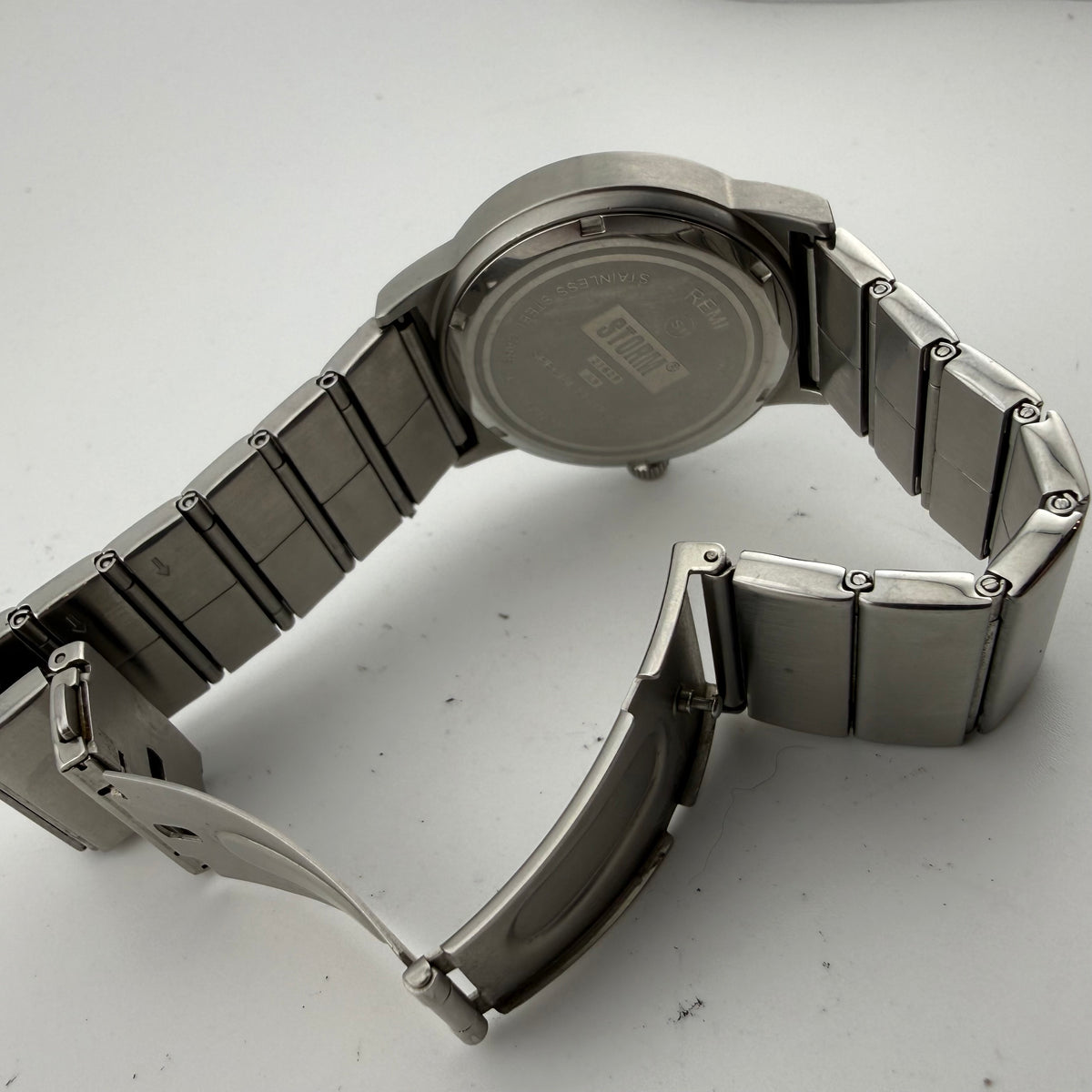 STORM Special Edition Gents Black Dial Unusual Display Steel Watch Fully Tested and Working- £60.00