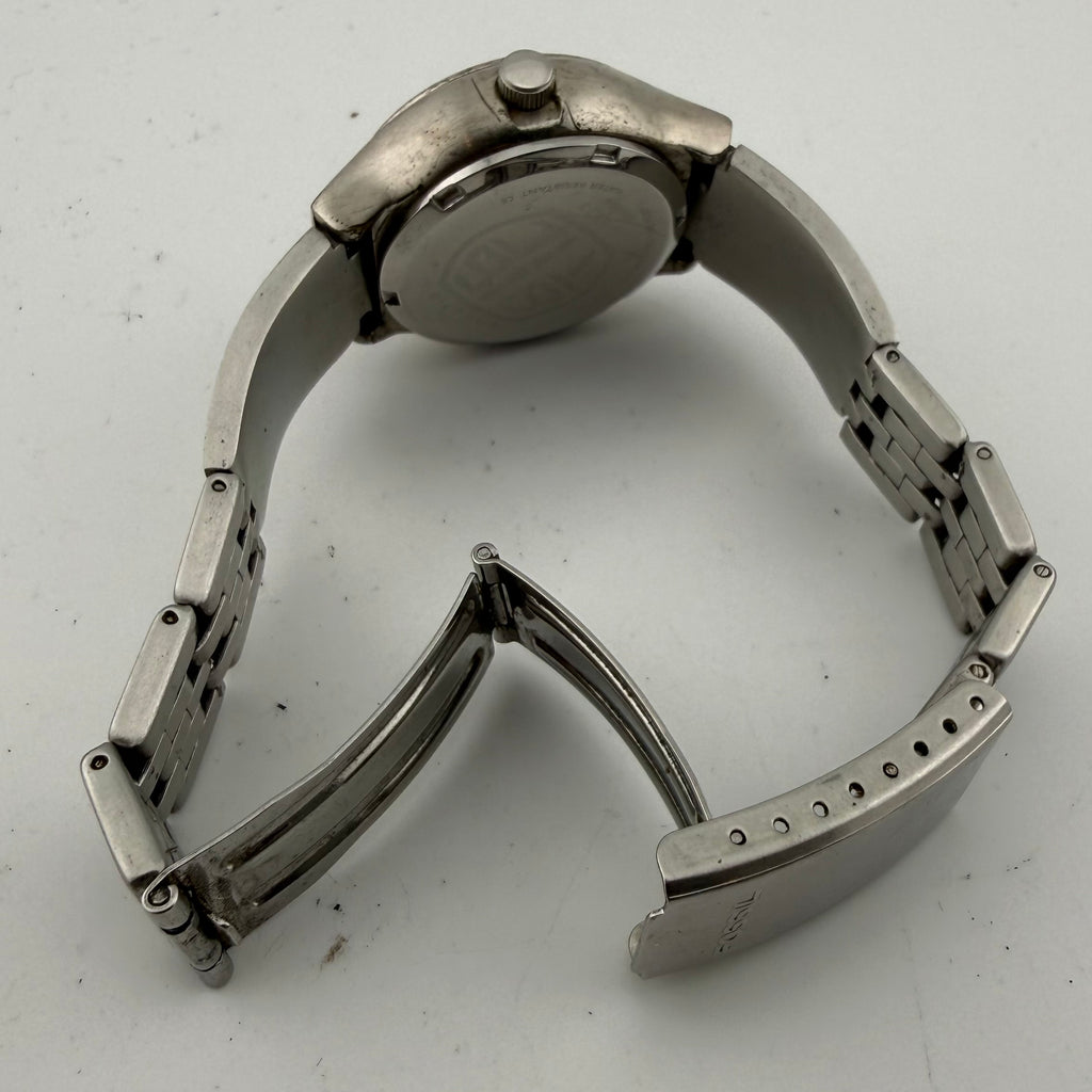 Fossil Ladies Black Dial Stainless Steel Quartz Bracelet Watch Fully Tested and Working- £28.00