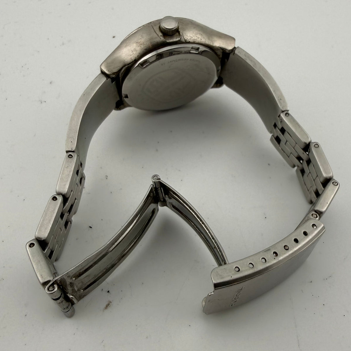 Fossil Ladies Black Dial Stainless Steel Quartz Bracelet Watch Fully Tested and Working- £28.00