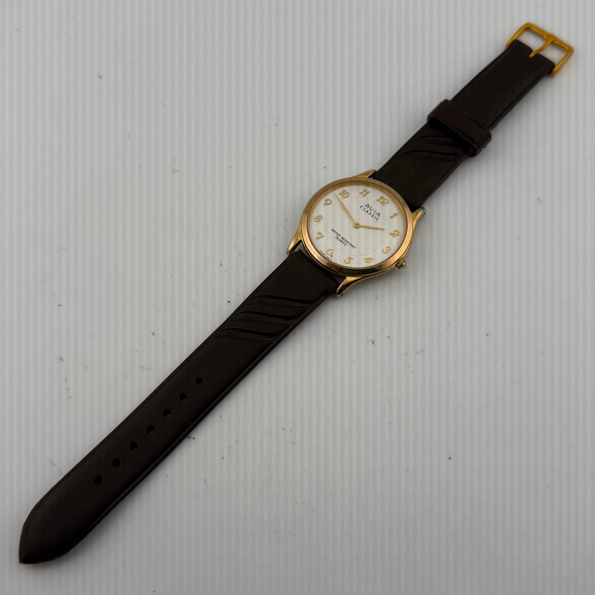 Avia Classic Mens Gold Tone Quartz Watch Fully Tested and Working- £30.00