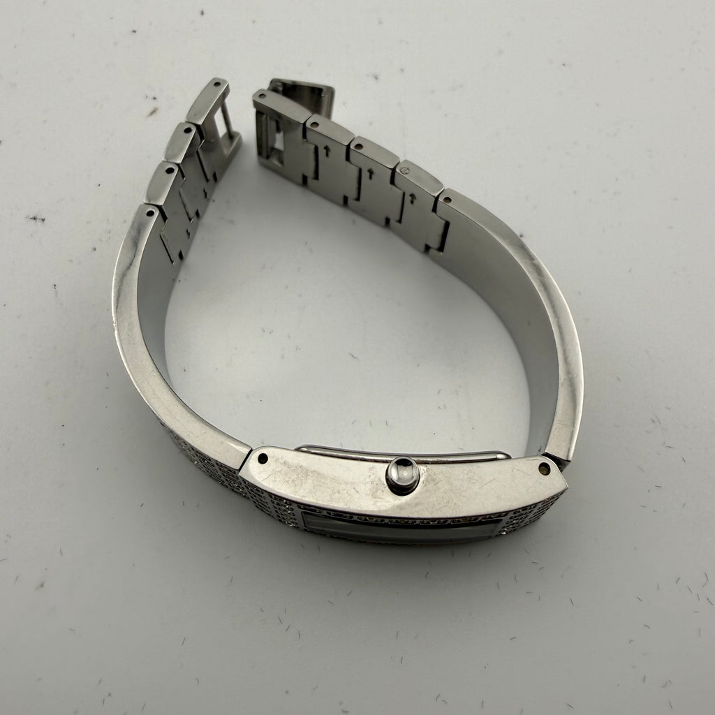 DKNY Ladies Silver Tone Crystal Set Bracelet Quartz Watch Fully Tested and Working- £35.00