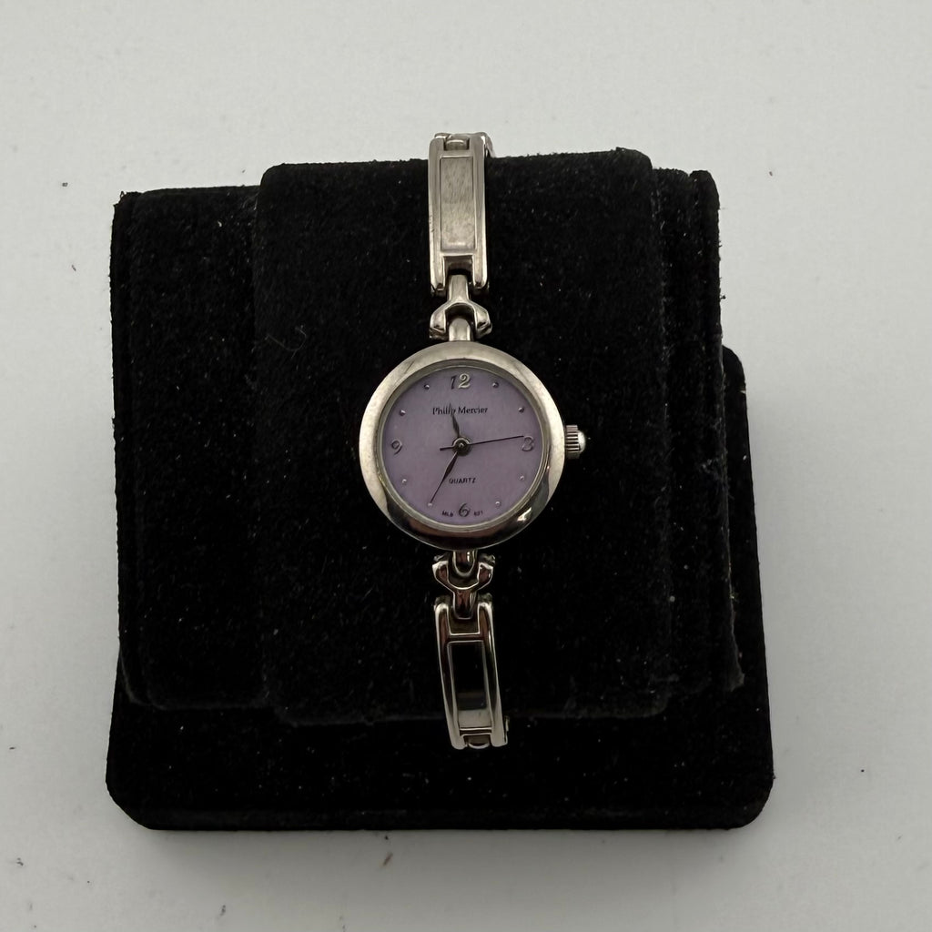 Philip Mercier CY-373X-CNL Ladies Purple Dial Quartz Bracelet Watch Fully Tested and Working- £15.00