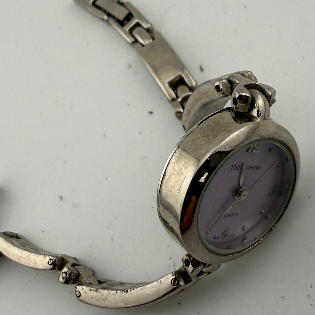 Philip Mercier CY-373X-CNL Ladies Purple Dial Quartz Bracelet Watch Fully Tested and Working- £15.00