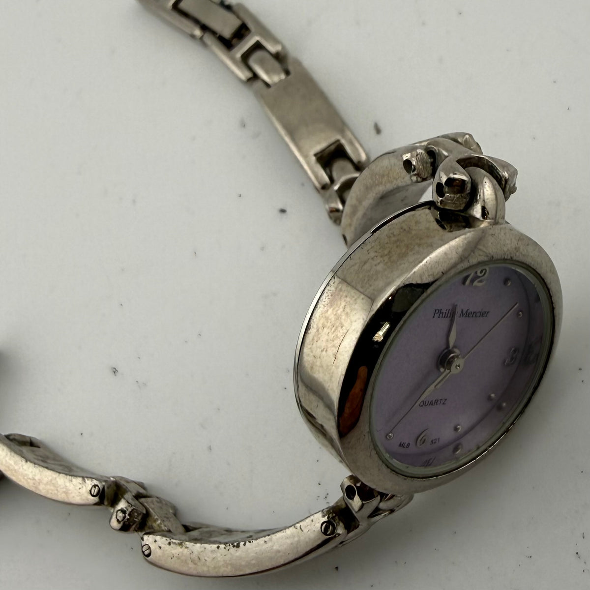 Philip Mercier CY-373X-CNL Ladies Purple Dial Quartz Bracelet Watch Fully Tested and Working- £15.00
