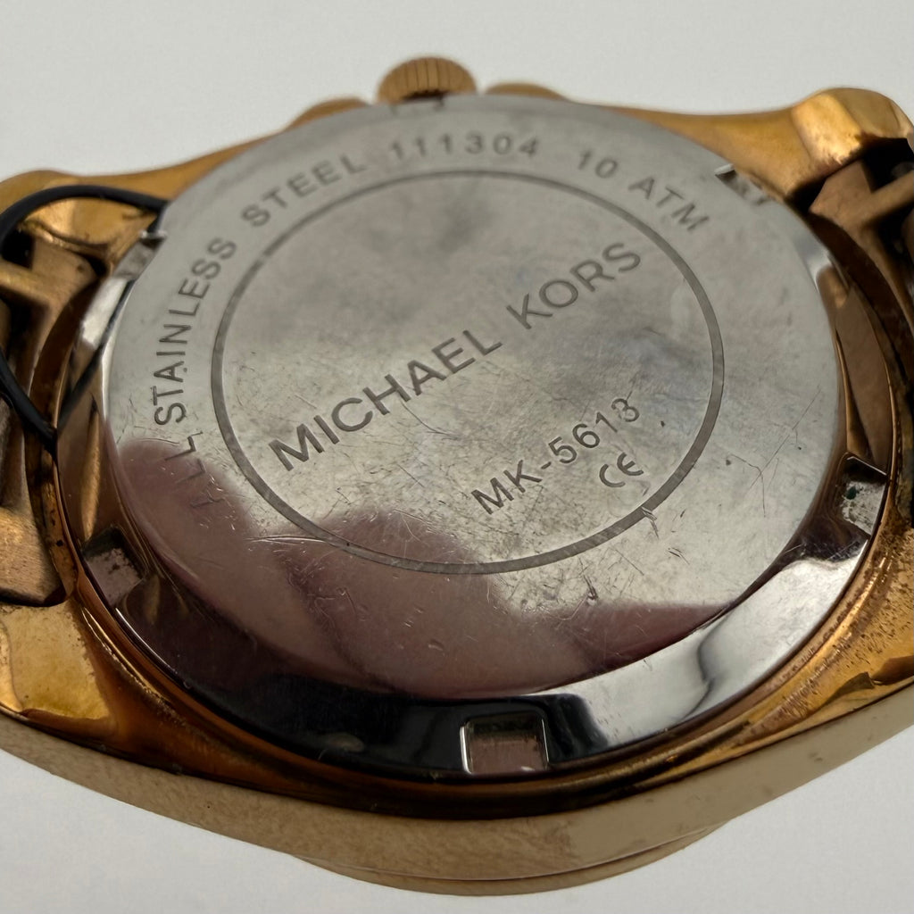 Michael Kors Blair MK5613 Ladies Rose Gold Crystal Set Multifunction Watch 35mm- £30.00