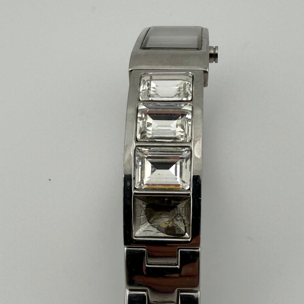 DKNY Ladies Crystal Bracelet Watch Silver Dial 15mm (Fully Tested and working)- £5.00