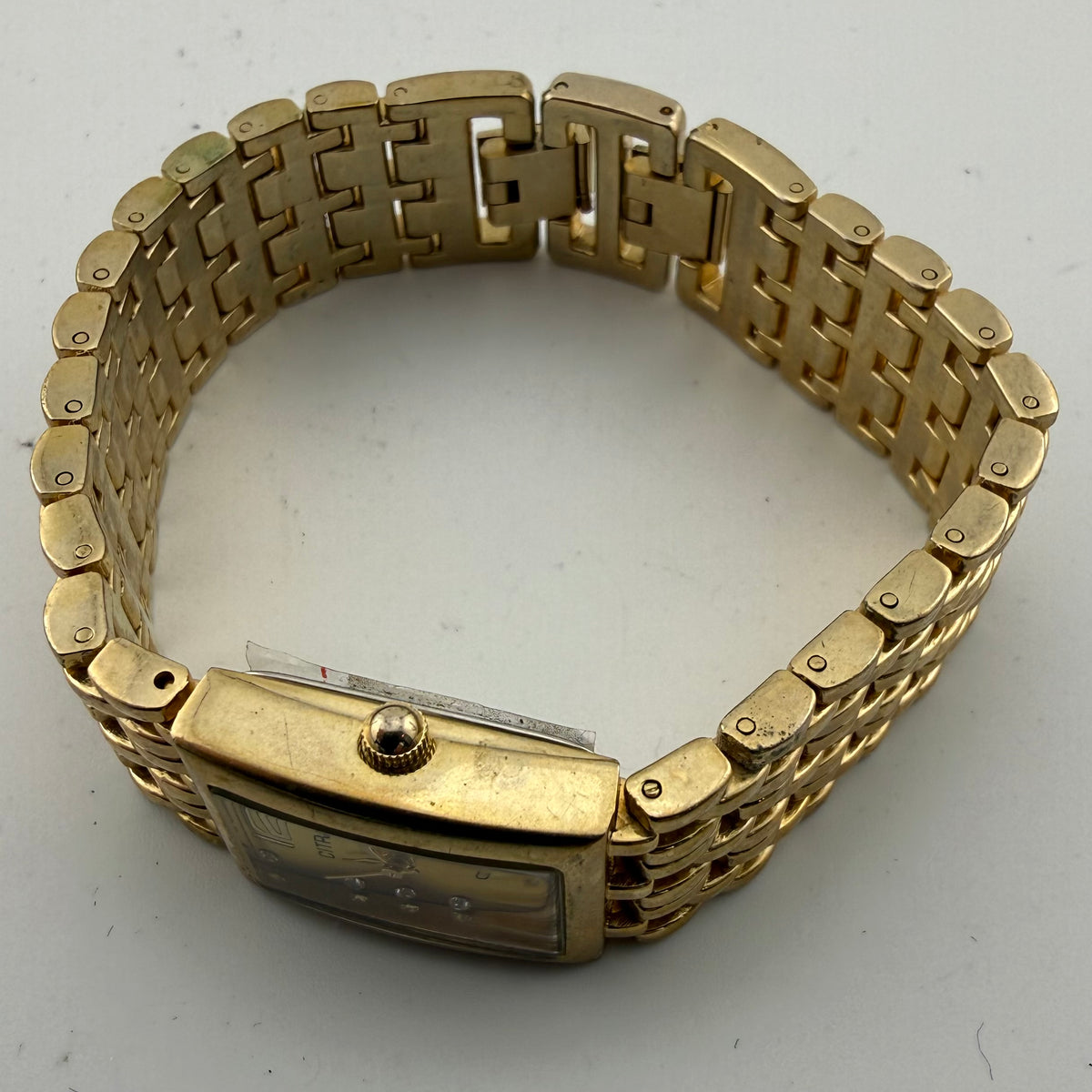 Citron CY973X Ladies Gold Tone Crystal Dial Quartz Bracelet Watch Fully Tested and Working