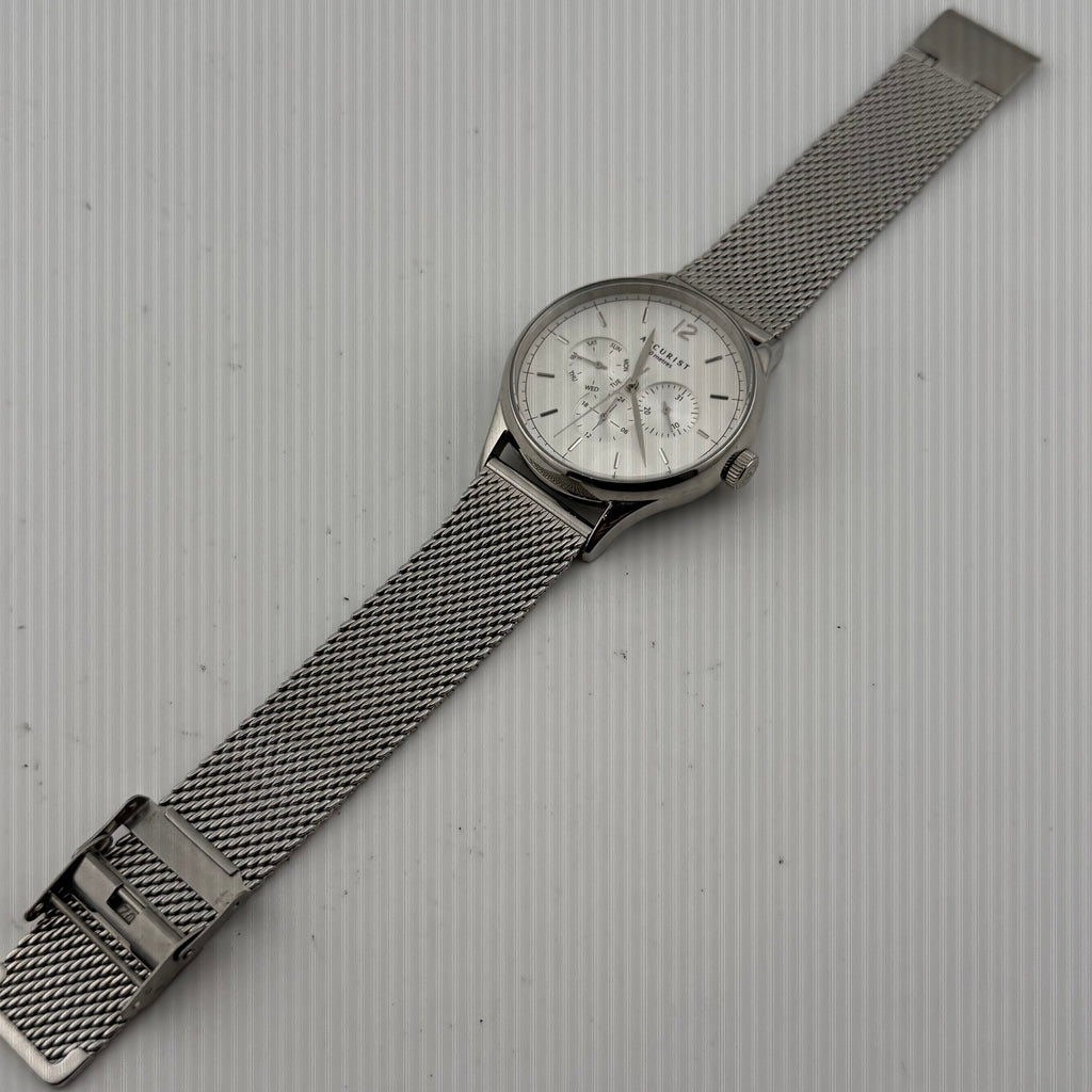 Accurist 7284 Mens Multifunction Silver Dial Mesh Bracelet Watch Fully Tested and Working- £40.00
