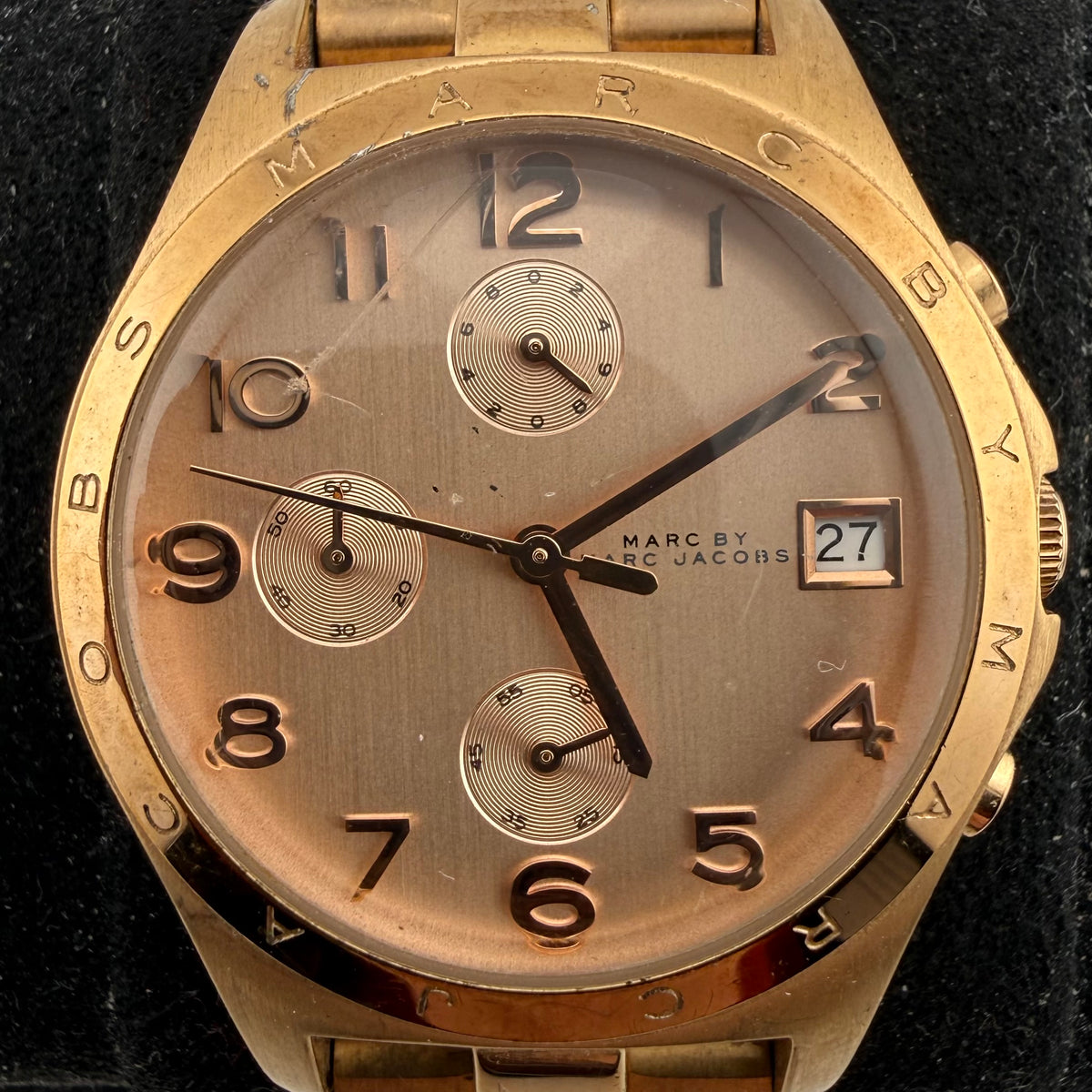 Marc by Marc Jacobs Henry MBM3074 Rose Gold Tone Chronograph Ladies Watch 39mm- £30.00