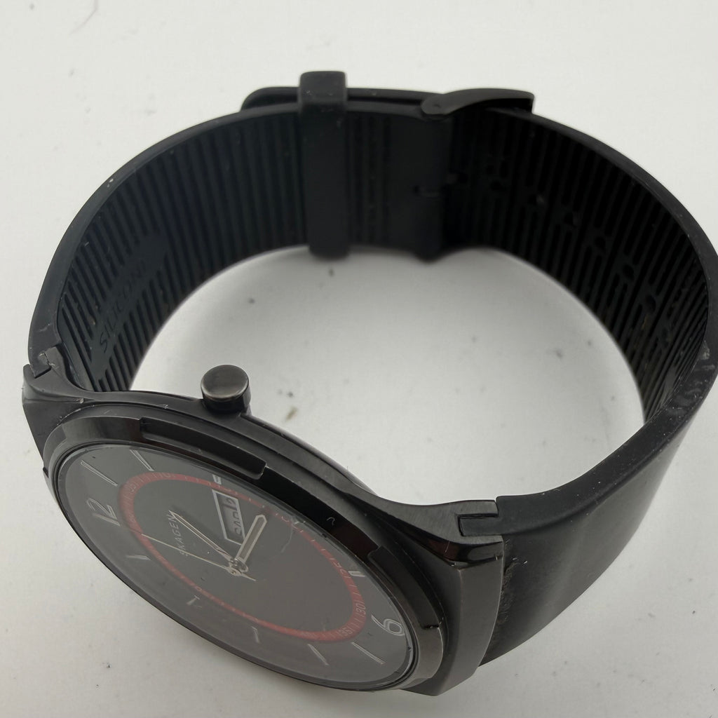 Skagen Melbye SKW6506 Gents Black Red Day Date Quartz Watch Fully Tested and Working- £35.00
