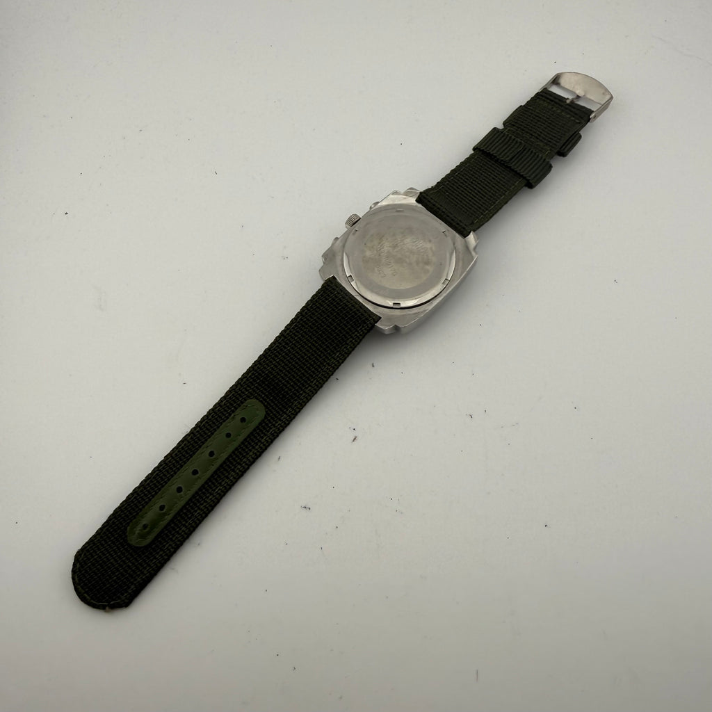 Kahuna K2V-0017G Mens Chronograph 100M Black Dial Canvas Strap Fully Tested and Working- £40.00