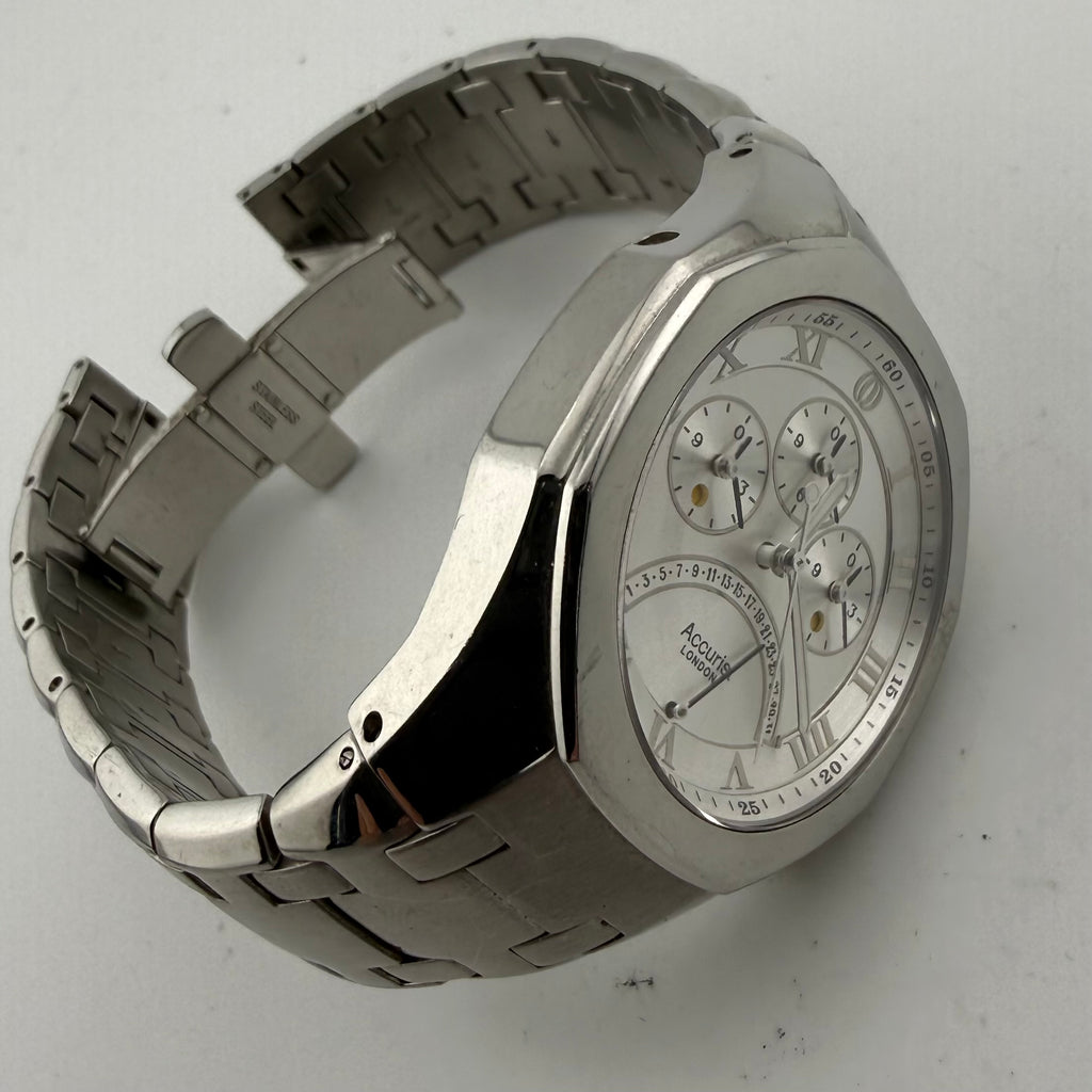 Accurist Greenwich Old Royal Observatory Multi-Function Stainless Steel Watch 40mm- £85.00