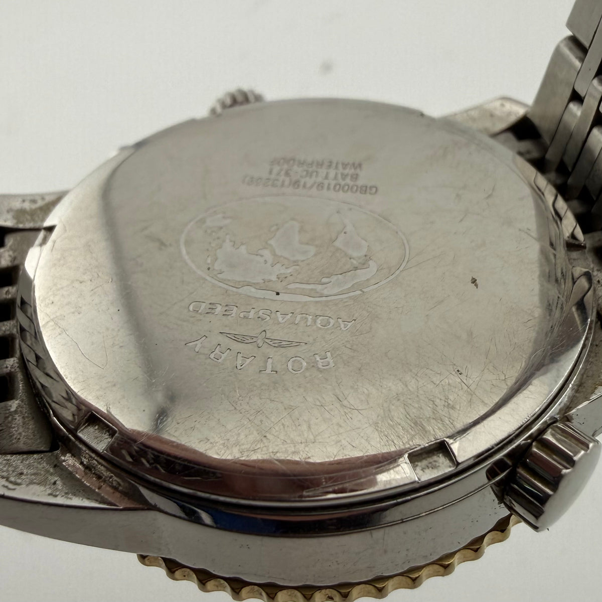 Rotary Aquaspeed Gents Two Tone Chronograph Black Dial Fully Tested and Working- £55.00