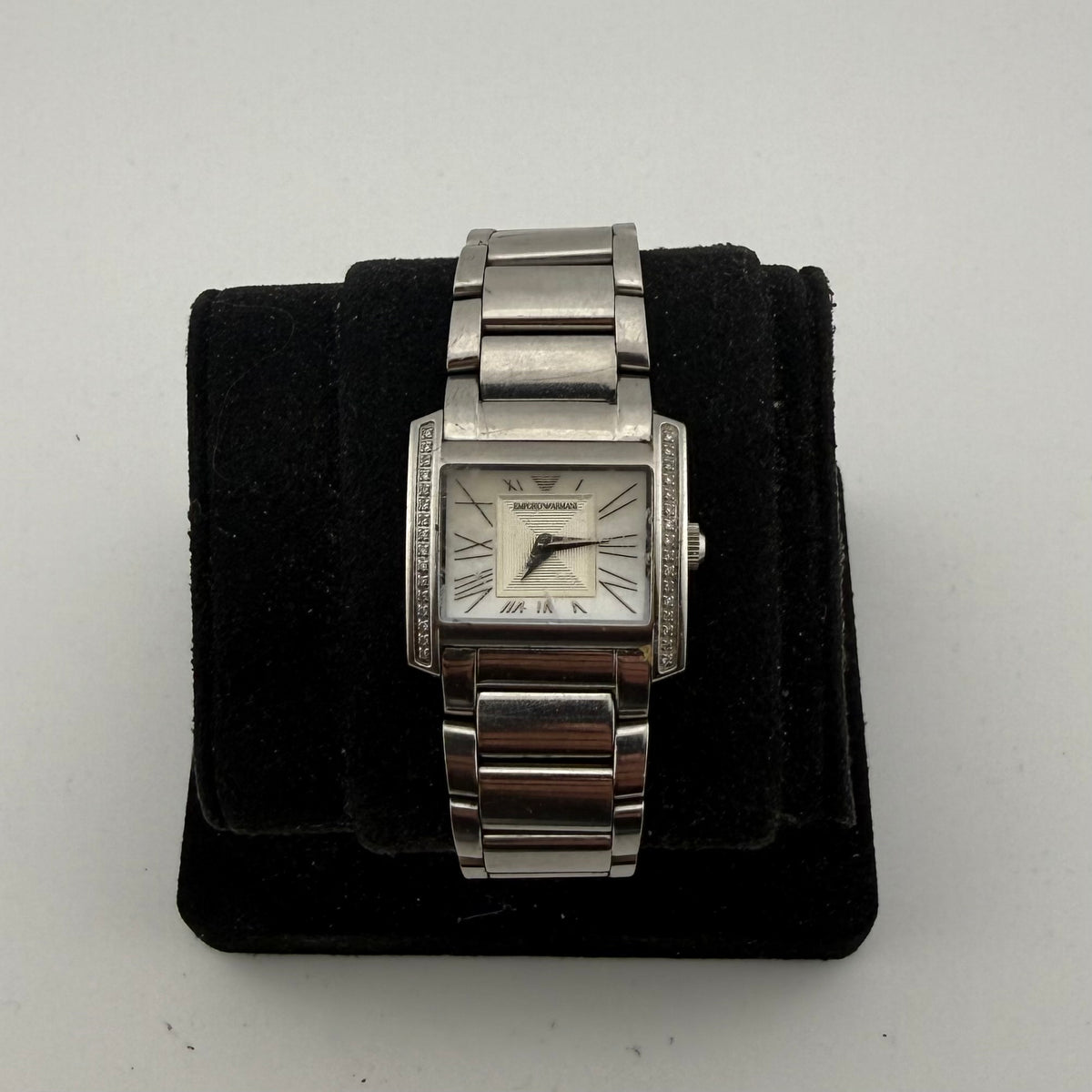 Emporio Armani AR-3159 Ladies Quartz Crystal Set Stainless Steel Watch Fully Tested and Working- £25.00