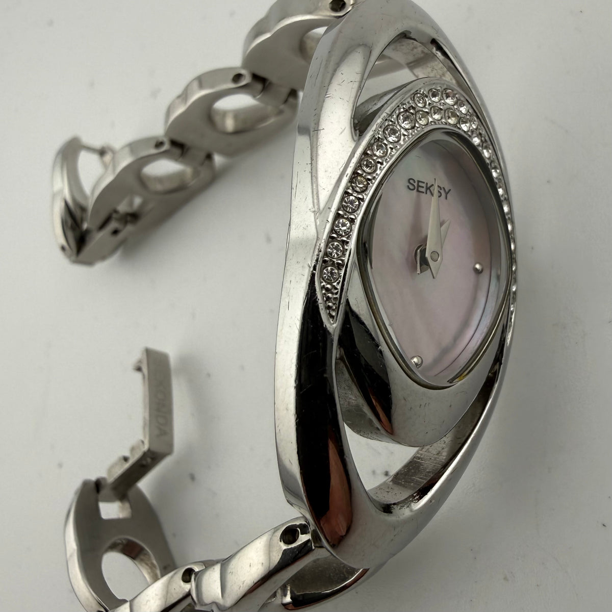 Seksy by Sekonda B4281 Ladies Crystal Set Pink Dial Bracelet Watch Fully Tested and Working- £10.00
