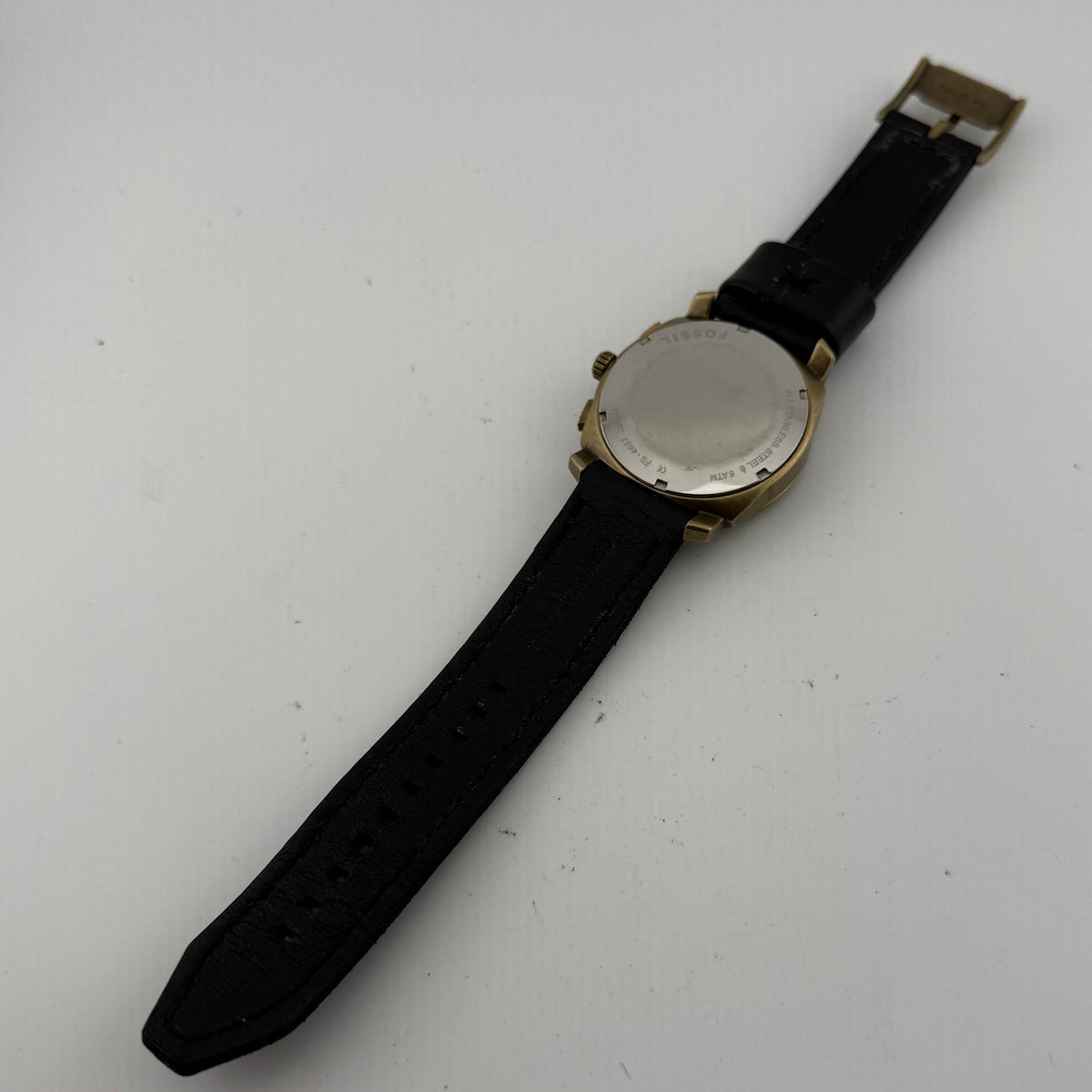 Fossil FS-4667 Mens Black Gold Tone Multifunction Watch Fully Tested and Working- £35.00