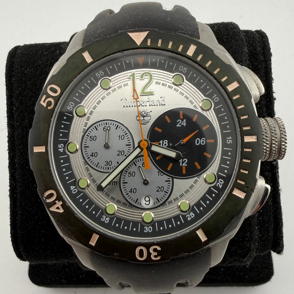 Timberland Ocean Adventure QT7429902 Chronograph 100M Stainless Steel Men’s Watch 51mm- £65.00