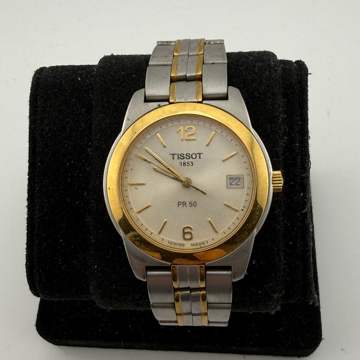 Tissot PR 50 J376/476K Two Tone Swiss Quartz Sapphire Gents Watch Fully Tested and Working- £120.00