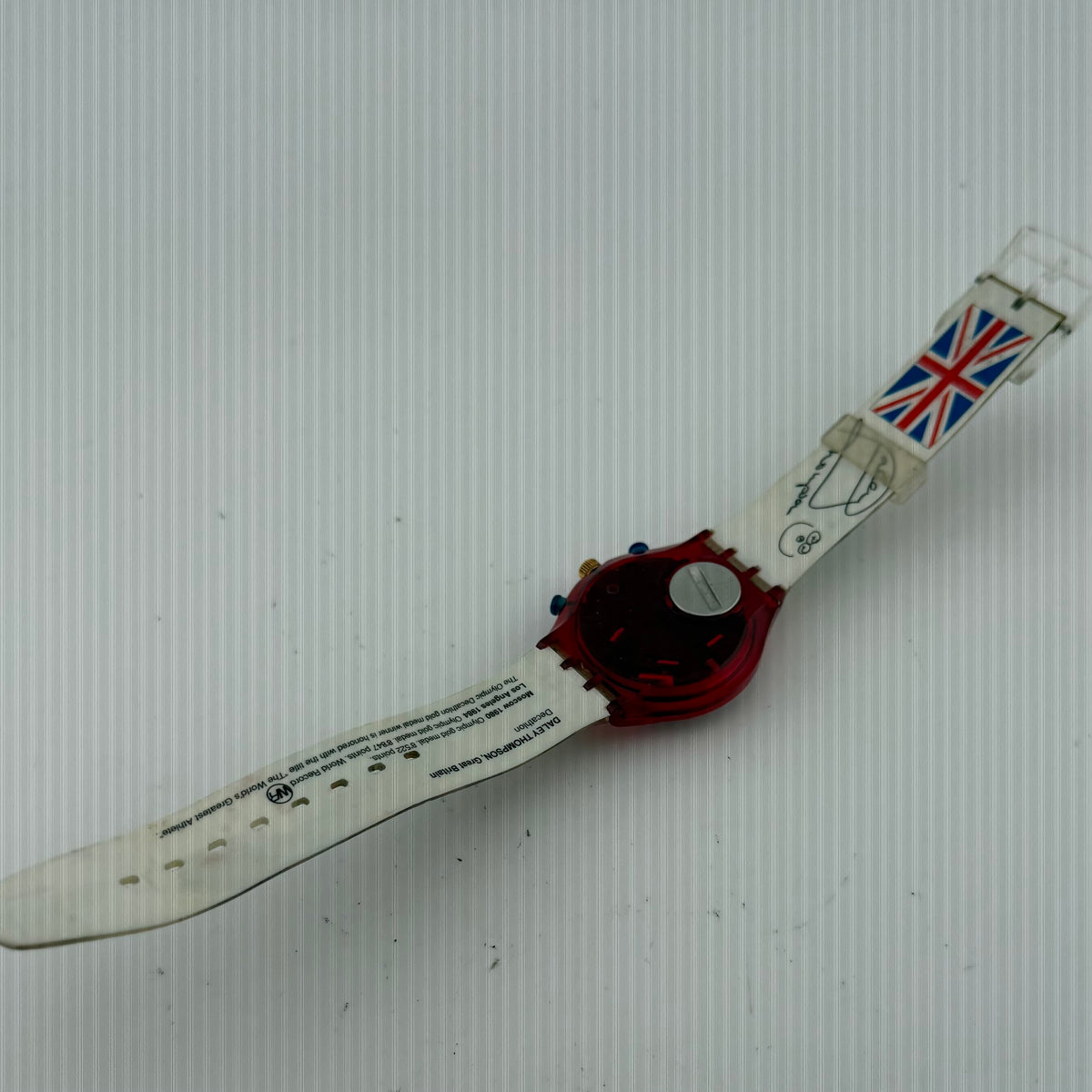 Swatch SCZ105 Daley Thompson Atlanta 1996 Olympic Chronograph Vintage Watch Fully Tested and Working- £45.00