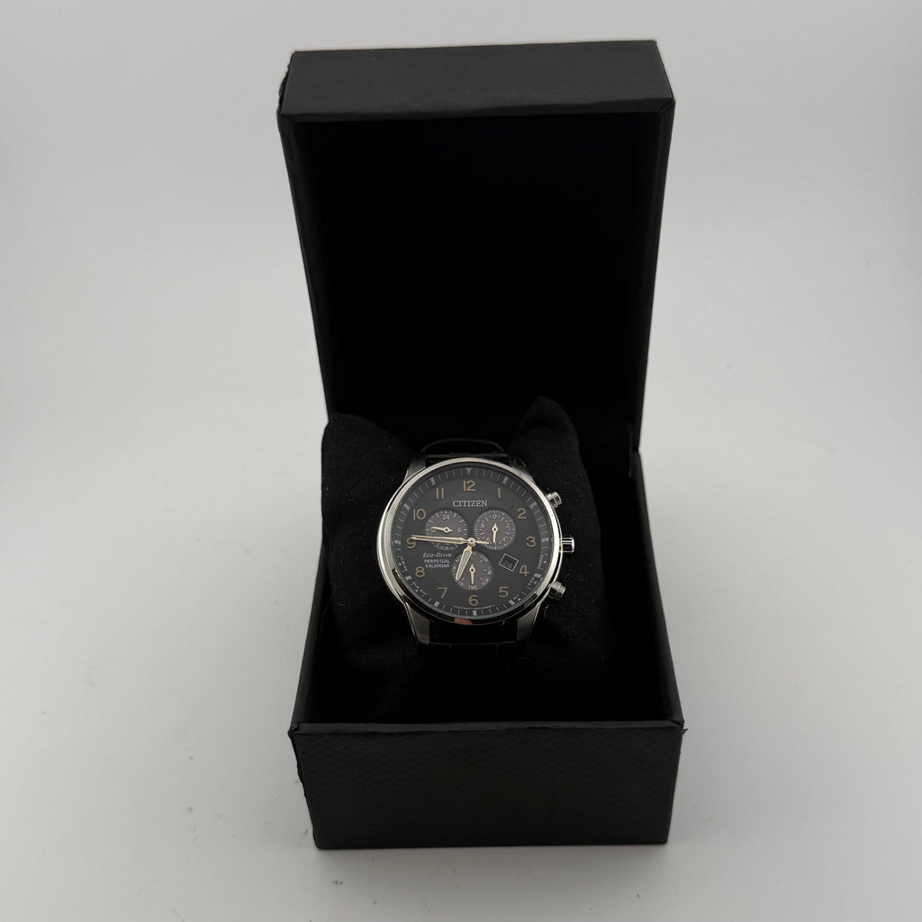 Citizen Eco-Drive E820 Perpetual Calendar Chronograph Alarm Gents Watch Fully Tested and Working - £140.00
