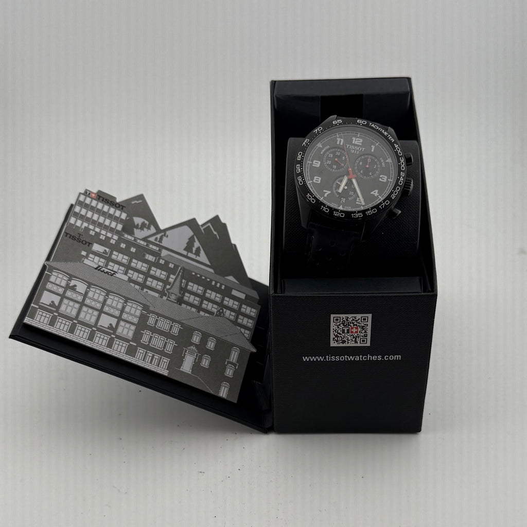 Tissot PRS 516 T131.617.36.052.00 Black PVD Chronograph 45mm Box & Manual (Fully Tested and Working0- £245.00