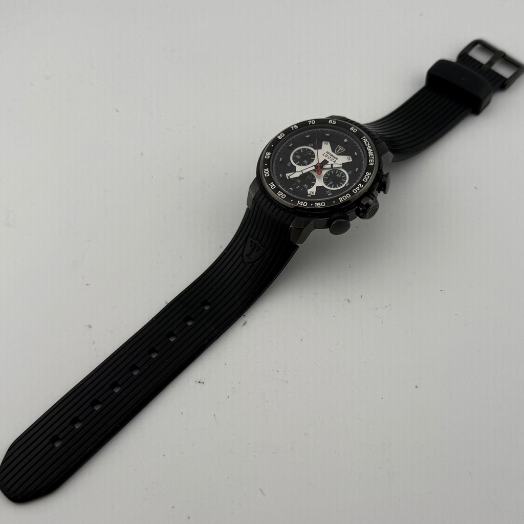 Detomaso Lucca DT1017-A Mens Chronograph Tachymeter Black Watch Fully Tested and Working- £70.00