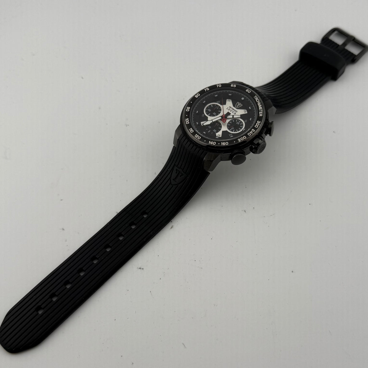 Detomaso Lucca DT1017-A Mens Chronograph Tachymeter Black Watch Fully Tested and Working- £70.00