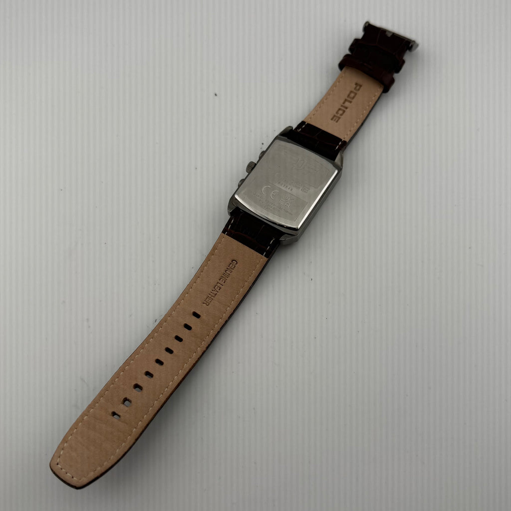 Police Saleve JF22048 Gents Rectangular Multifunction Quartz Watch 37mm (Fully Tested and Working)- £45.00