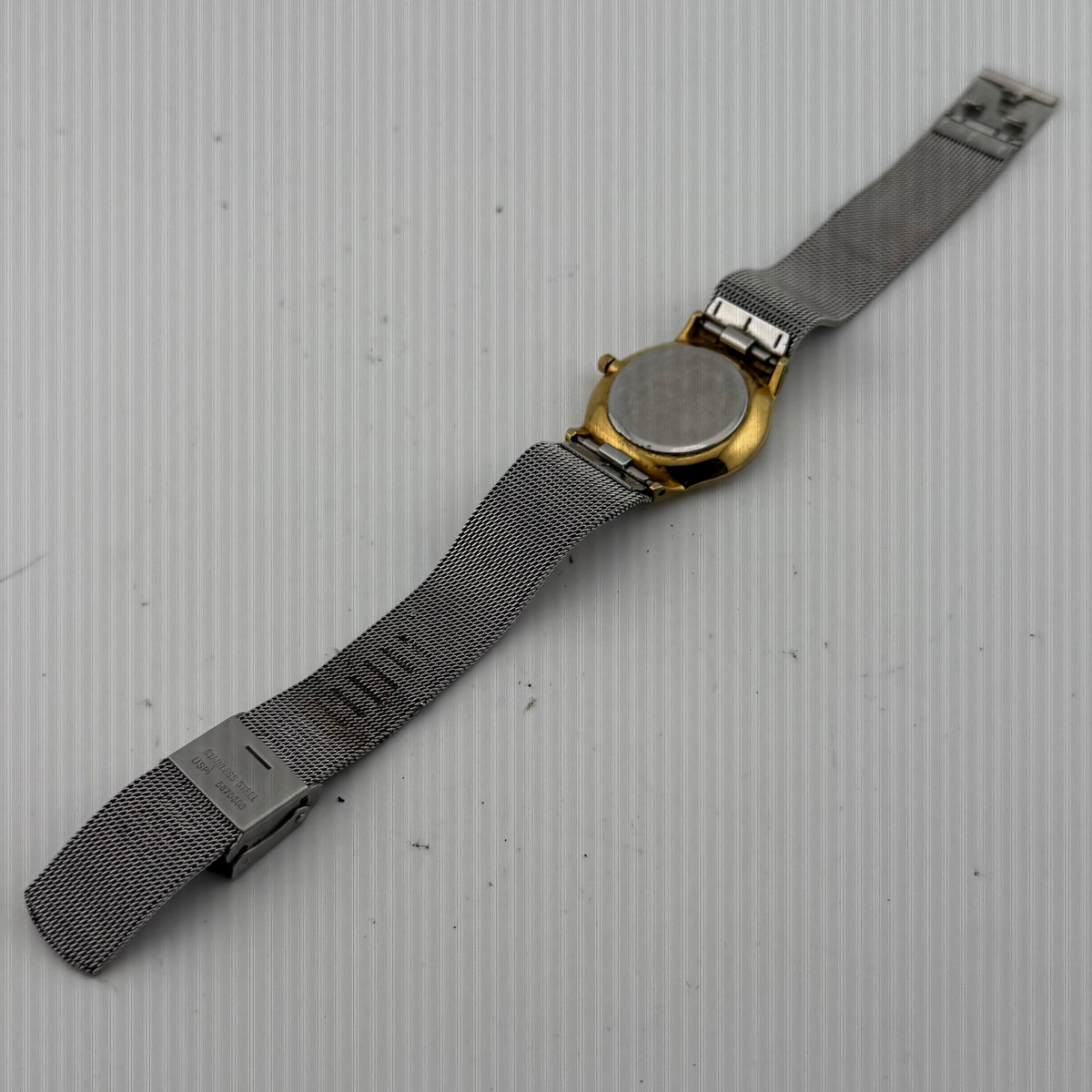 Skagen Denmark Vintage Style Two Tone Quartz Mesh Bracelet Watch Fully Tested and - £20.00