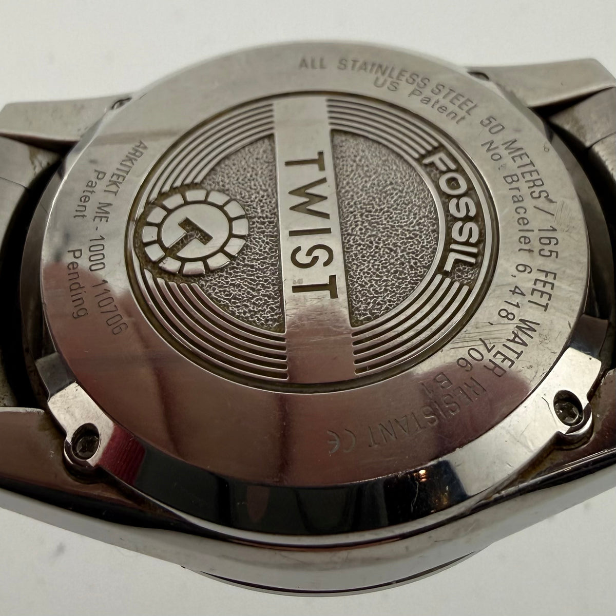 Fossil Twist Hybrid Automatic Quartz Stainless Steel Skeleton Watch – Presentation Tin- £80.00
