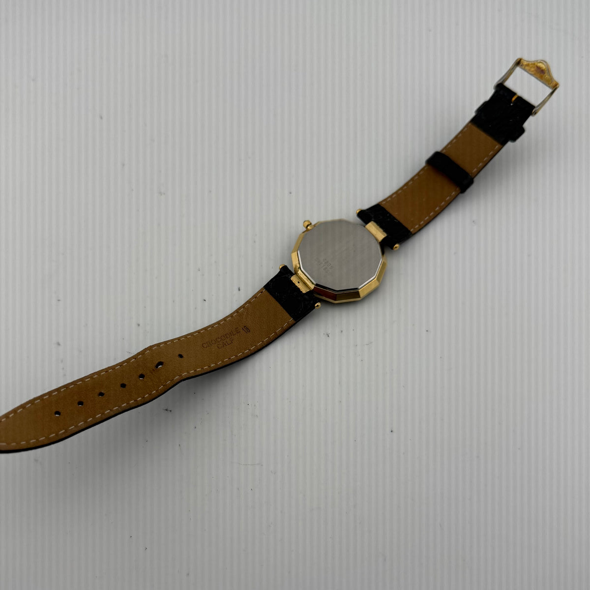 Vintage Rotary Diamond Black Dial Gold Tone Quartz Watch Fully Tested and Working- £40.00