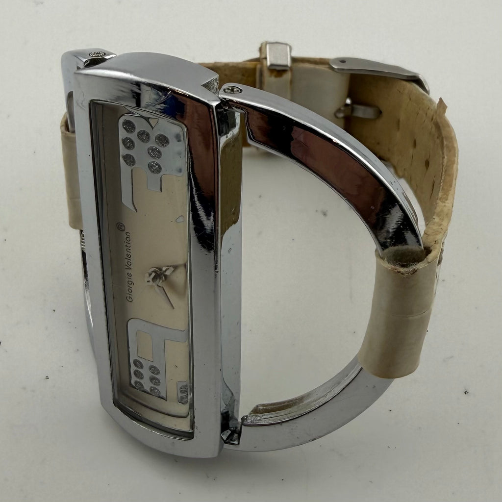 Giorgie Valentian 03888 Ladies Crystal Style Cuff Bangle Quartz Watch Fully Tested and Working