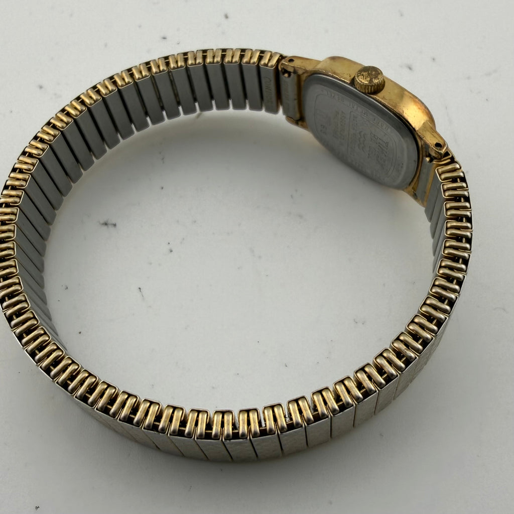 Vintage Timex T65 Ladies Gold Tone Quartz Watch Expansion Bracelet Fully Tested and Working- £10.00