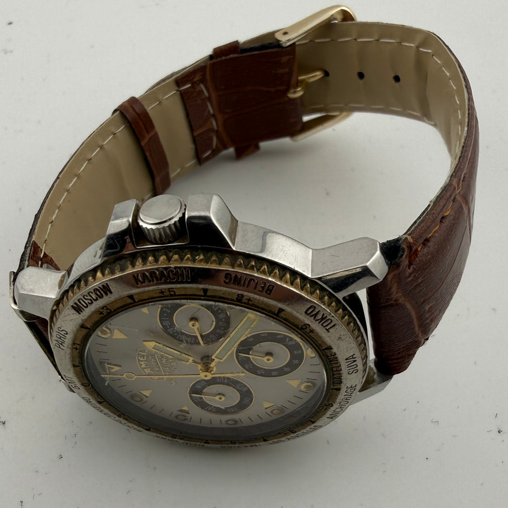 Vintage Camel Trophy GMT Multifunction 10ATM Gents Quartz Watch Fully Tested and Wor- £35.00