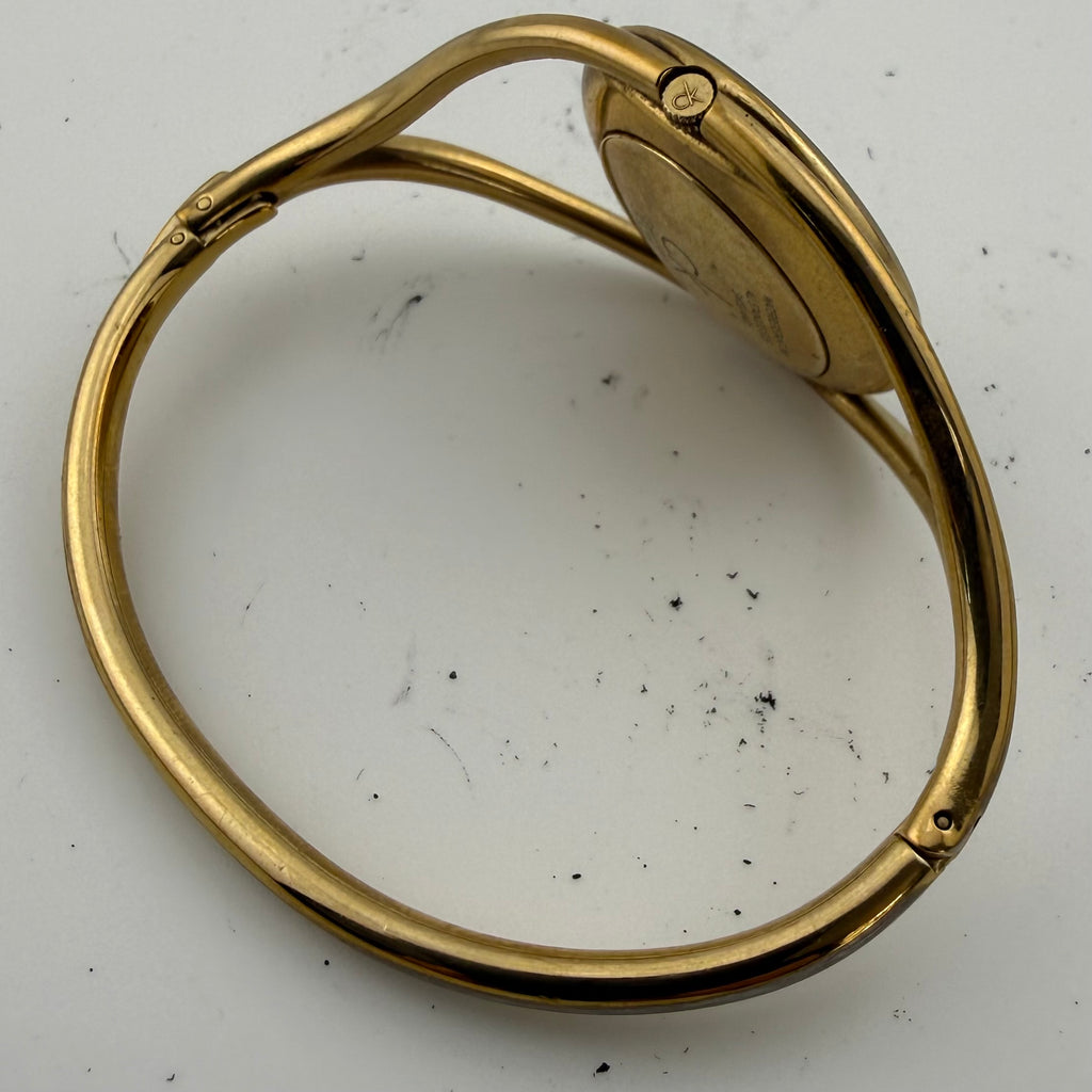Calvin Klein CK K1A23301 Gold Bangle Ladies Swiss Watch (Fully Tested and working)- £25.00