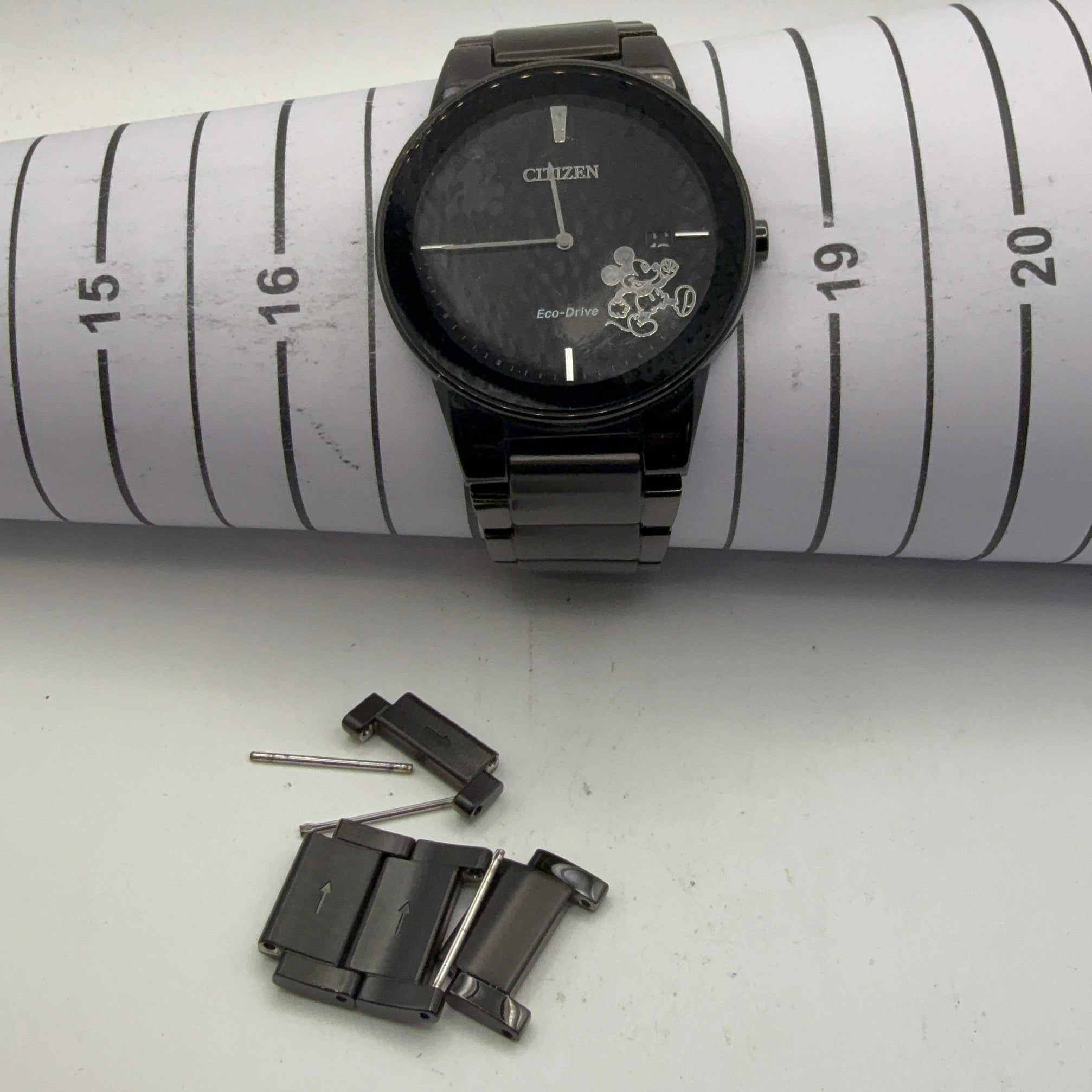 Citizen Eco-Drive Disney Mickey Mouse Black IP Watch (Fully Tested and Working)- £110.00
