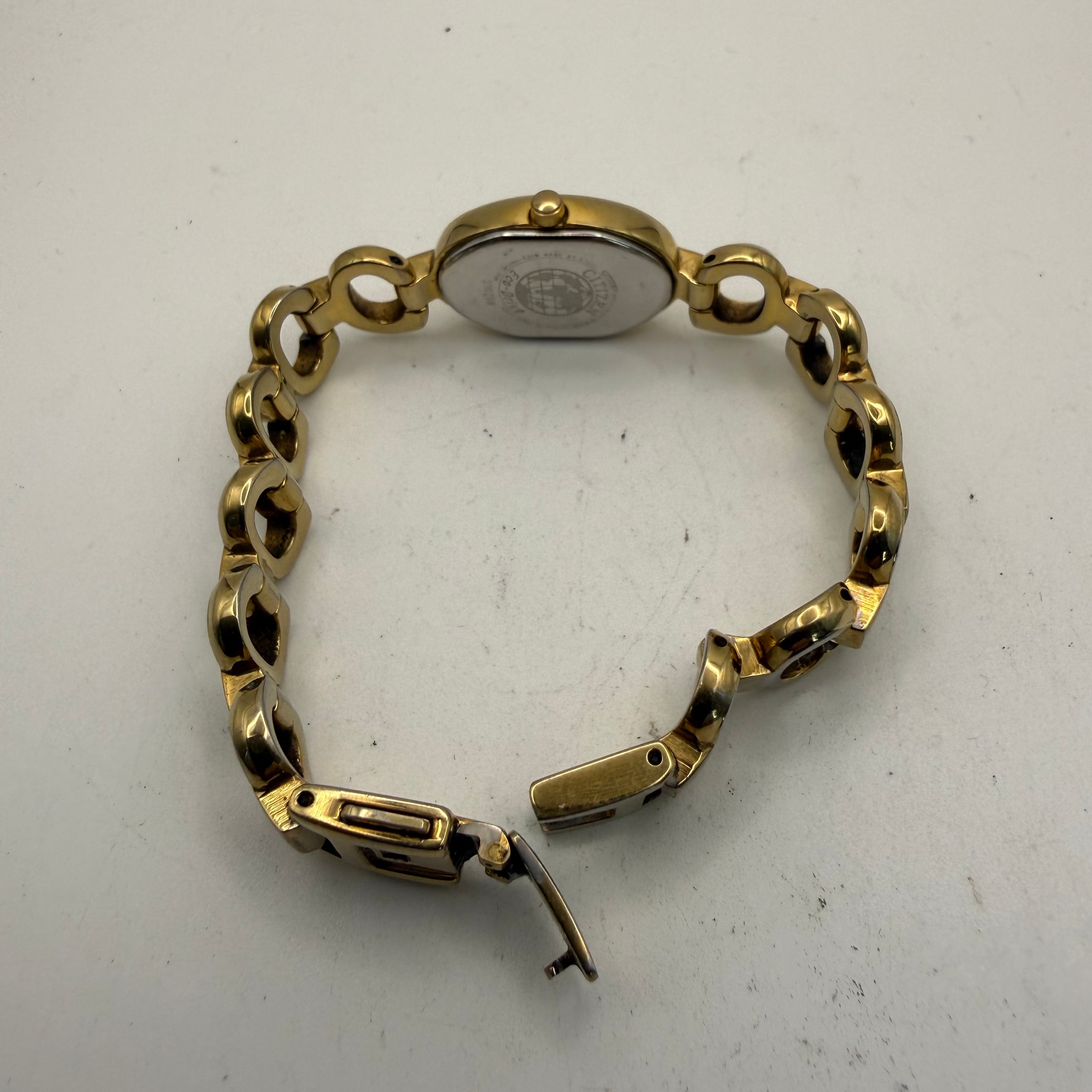 Citizen Eco-Drive B023-K002793 Ladies Gold Tone Oval Bracelet Watch (Fully Tested and Working)- £35.00